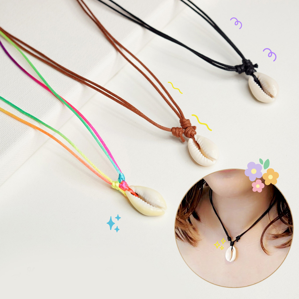 สร้อยหอย แบบเชือกรูด ใส่เที่ยวทะเลน่ารักมาก l RN3