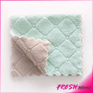 Fresh ผ้าอเนกประสงค์ ผ้าเช็ดจาน ผ้าไมโครไฟเบอร์ Clean Cloths