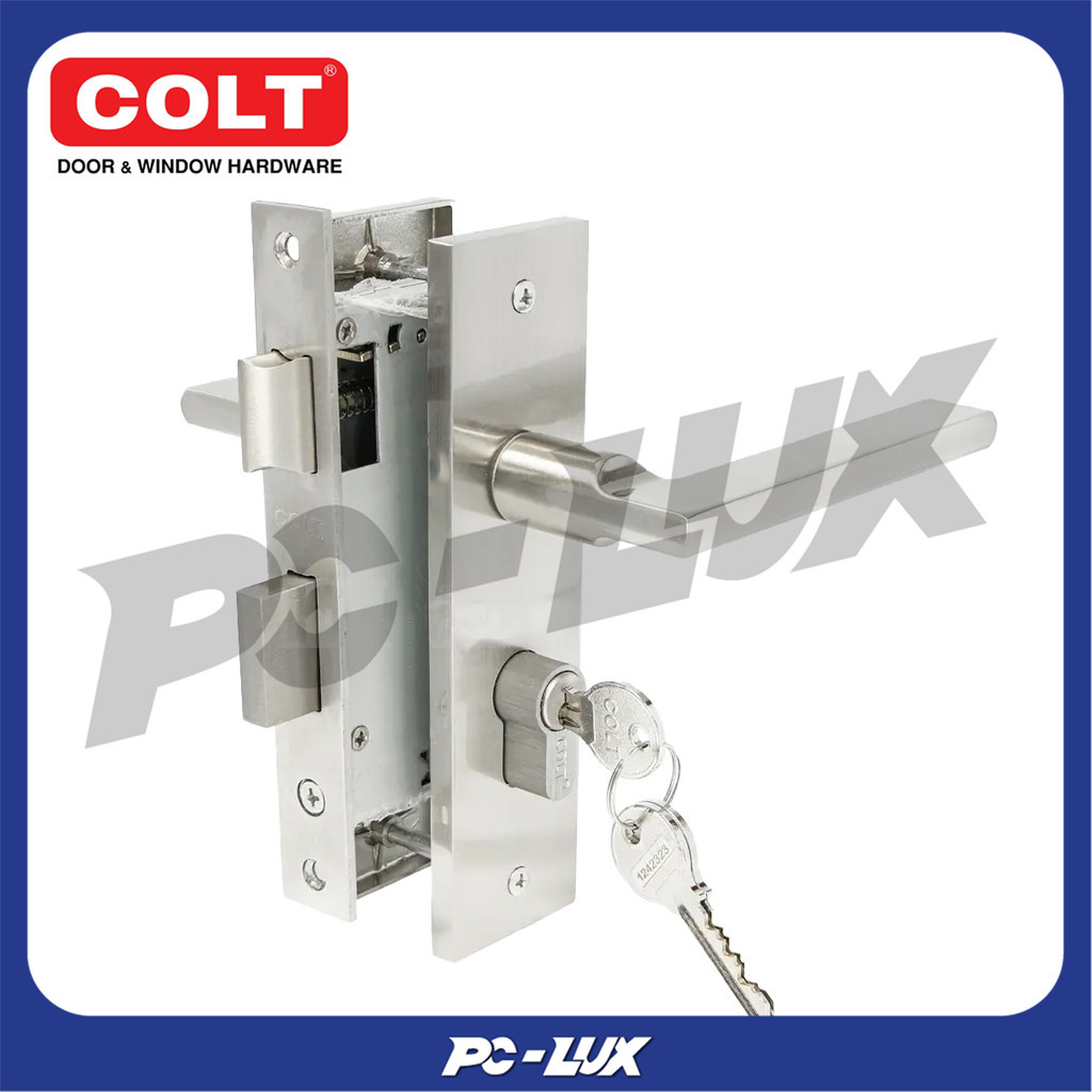 COLT มือจับก้านโยกเพลทห้องทั่วไปสเตนเลส304 Mortise รุ่น AWS (K7.2) 1712 (R+L) Single ขนาด 45 x 85 มม