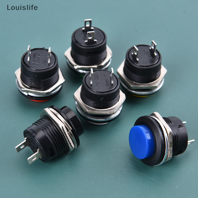 Llph 16 มม.12V-24V กันน ้ ํารถ LED Power Push ปุ ่ ม Momentary สวิทช ์ โลหะ ON/OF LLP