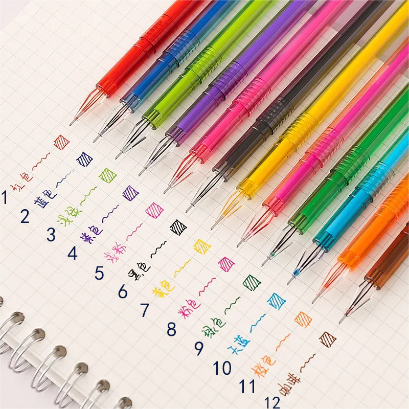 12 สีปากกา 0.5 มม.เติมวัสดุพลาสติกน ่ ารัก Candy สีเจลปากกาเด ็ กนักเรียนเครื ่ องเขียนอุปกรณ ์ สํานักงาน 1PC
