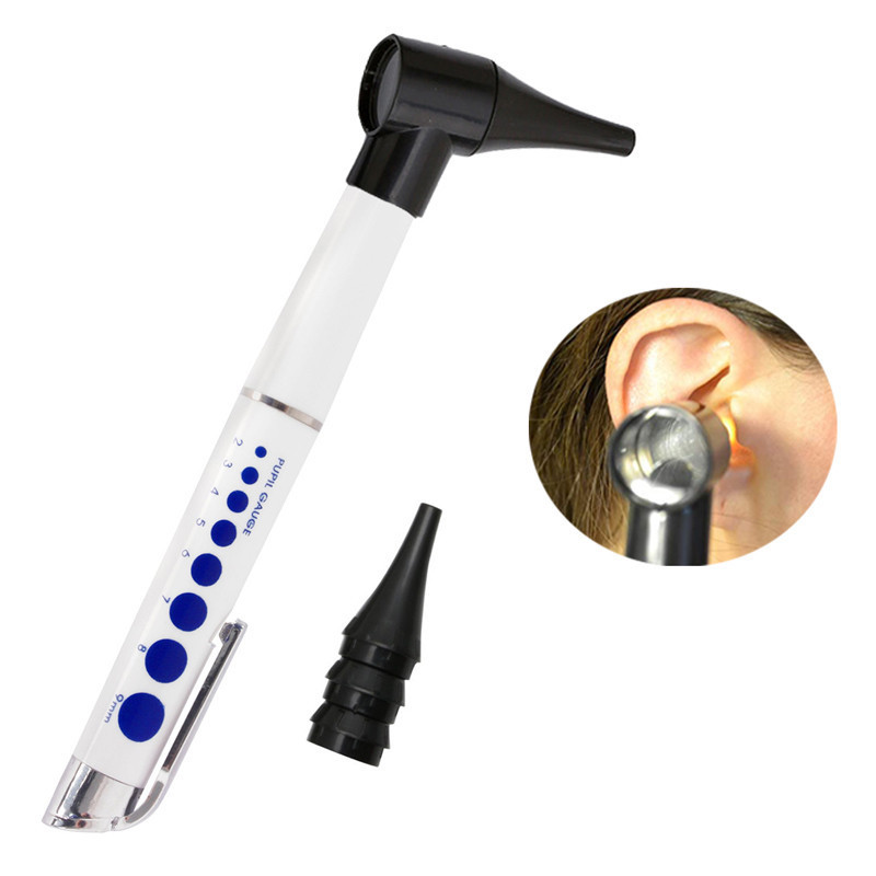 ทางการแพทย์ Otoscope ทางการแพทย์หู Otoscope Ophthaloscope ปากกาทางการแพทย์หูแว่นขยายทําความสะอาดหูชุดวินิจฉัยทางคลินิก