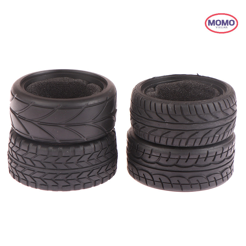 Momo 1/10 65 มม.RC ยางยางแข ่ งรถยางรถยนต ์ +ฟองน ้ ําใส ่ ขอบล ้ อ Fit สําหรับรถ RC ใหม ่