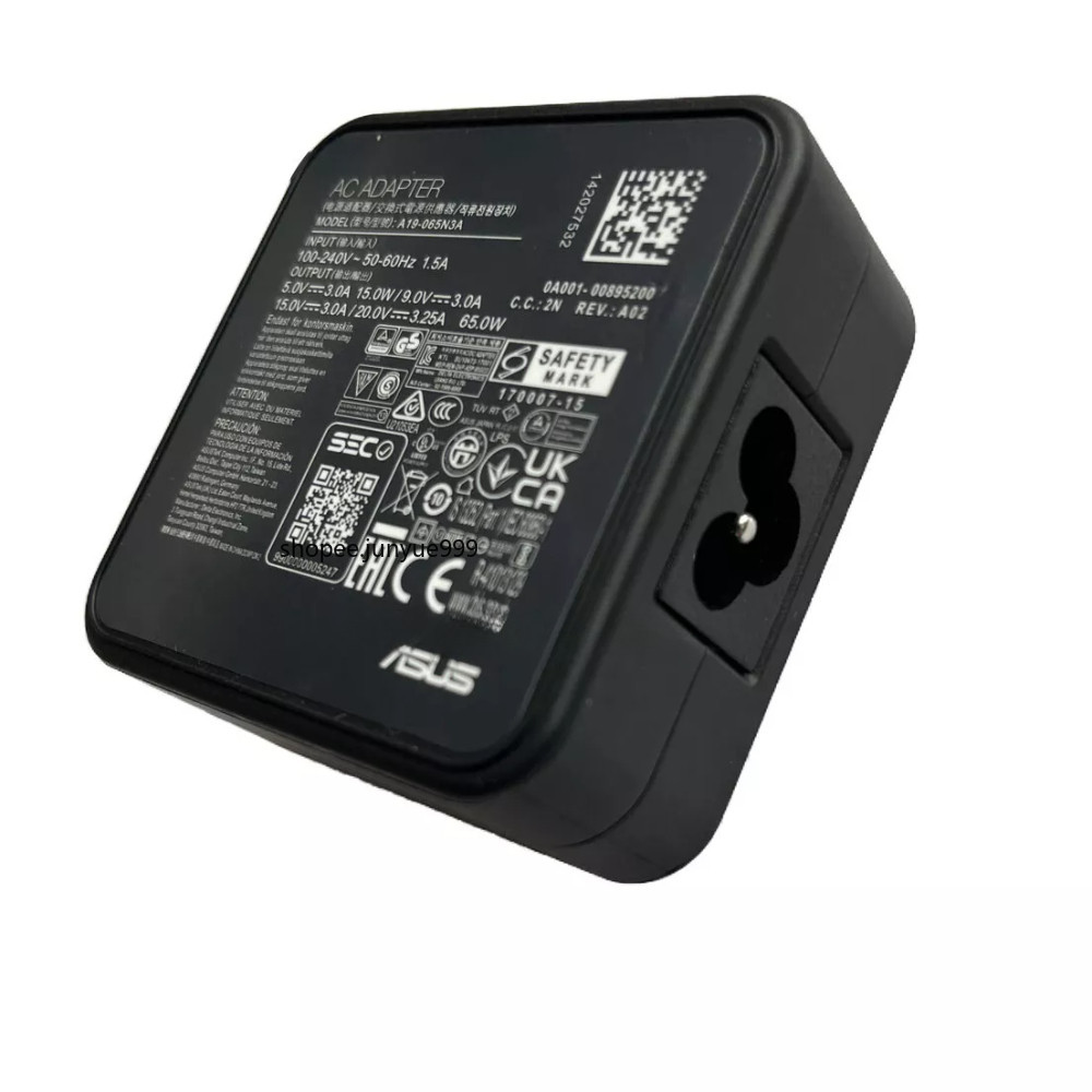 คอมพิวเตอร ์ ASUS ดั ้ งเดิม 20V 3.25A 65W Type-C อะแดปเตอร ์ A19-065N3A เครื ่ องชาร ์ จเร ็ ว - รูปที่ 5
