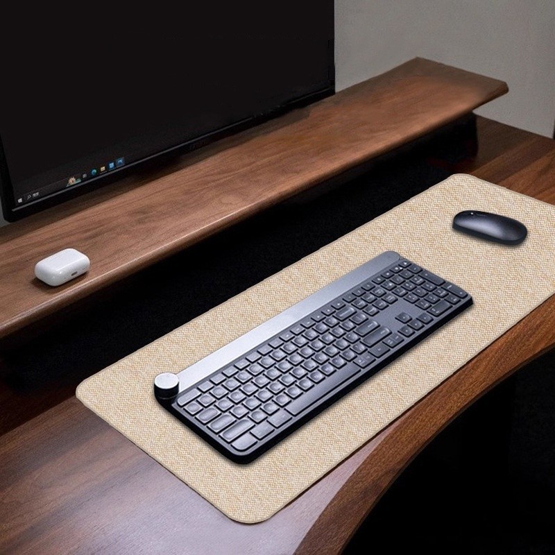 แผ่นรองเมาส์ขนาดใหญ่ ผ ้ าฝ ้ ายผ ้ าลินินยางแผ ่ นรองเมาส ์ ขนาดใหญ ่ Anti-slip แป ้ นพิมพ ์ mouse Pad 30 * 60 30X80 40X90cm แผ่นยางรองเมาส์ desk mat