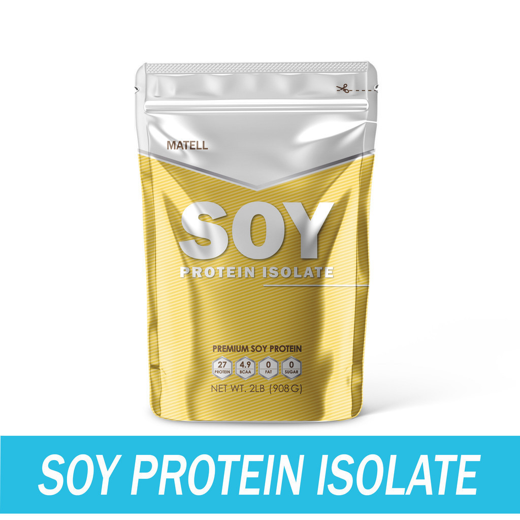 (พร้อมส่ง) MATELL Soy Protein Isolate Plant Based ถั่วเหลือง ซอย โปรตีน ไอโซเลท (Non Whey เวย์) 908 