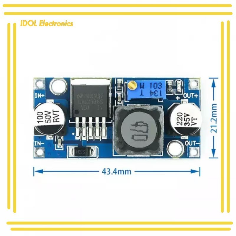 ราคาถูก! Step-Down Power Supply Module Adjustable Buck LM2596S Module LM2596 DC-DC