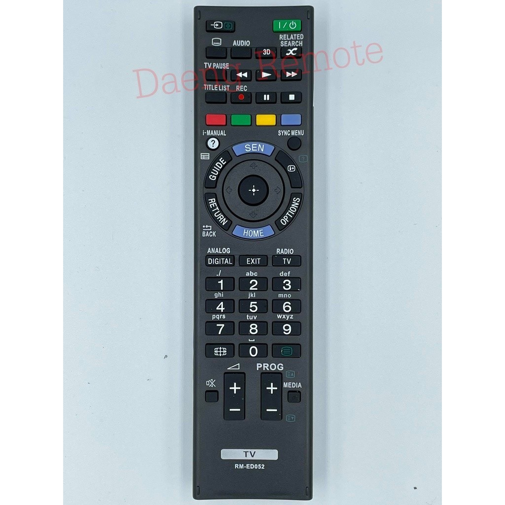 รีโมทคอนโทรลเหมาะสําหรับ Sony TV รุ่น RM-ED052/GD027/GD033/GD026/GD020. รีโมทนี้เข้ากันได้กับห้ารุ่นทั้งหมด