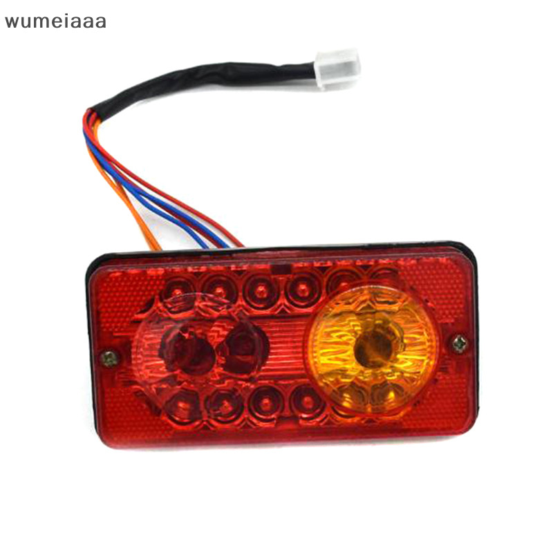 Wumeiaaa 12V DC LED ไฟท้ายด้านหลังเบรคไฟเลี้ยวย้อนกลับโคมไฟสําหรับไฟฟ้า-สามล้อ TQ