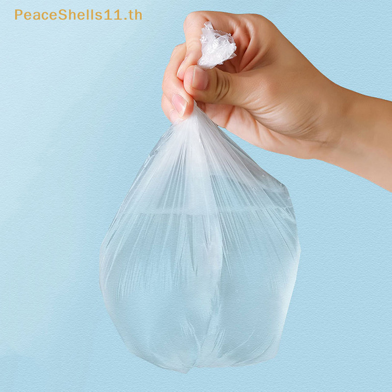 PeaceShells 5 ม้วน 100 ชิ้นถุงขยะครัวเรือนหนาขนาดเล็กเดสก์ท็อปขยะถุงขยะทิ้งถังขยะกระเป๋าครัวเครื่องมือ TH - รูปที่ 3
