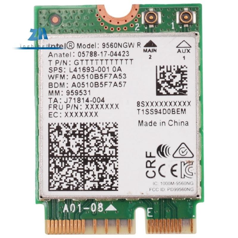 1730mbps สําหรับ Dual Band ไร้สาย AC 9560 ชุดเดสก์ท็อปบลูทูธ 5.0 802.11Ac M.2 CNVI 9560NGW Wifi การ์