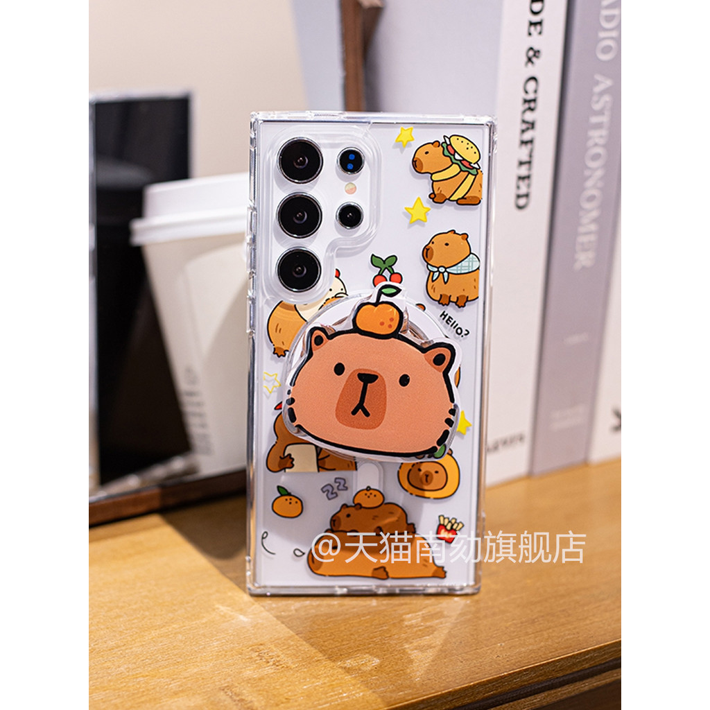 เหมาะสําหรับ Samsung s25ultra เคสโทรศัพท์แม่เหล็ก s23fe Shishi S24u + Plus s22plus พร้อมวงเล็บเหมาะสําหรับฤดูร้อนโปร่งใสน่ารักการ์ตูนเกาหลีไร้สายชาร์จเทพธิดาอย่าชน Ultra-Thin ราคา ถูกที่สุด ดีลบีเคเค แกลเลอรีภาพที่ 5