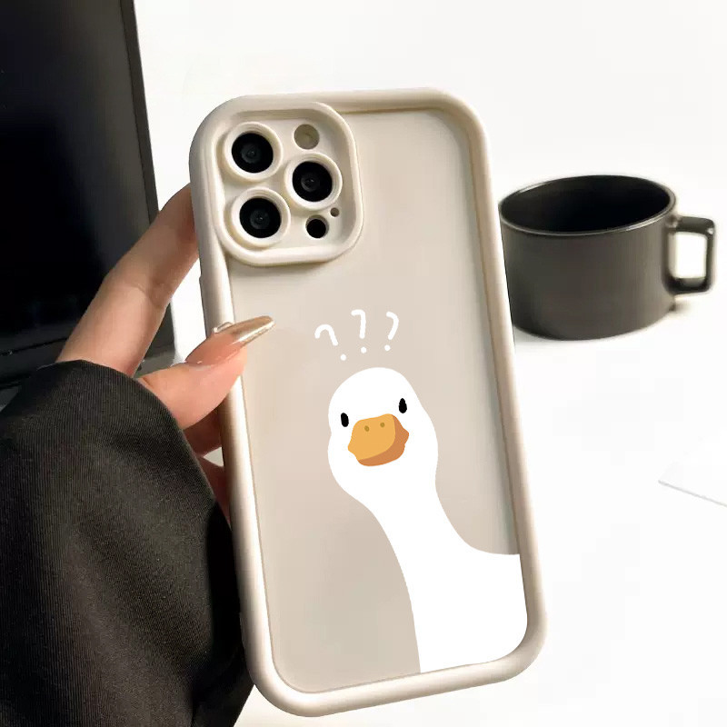 🔥ส่งจากไทย🔥เคส iphone 7P 8P 11 13 14 Pro Max กล้องป้องกันมิตรกับสิ่งแวดล้อมกันกระแทกดอก ห่านโง่ - รูปที่ 3