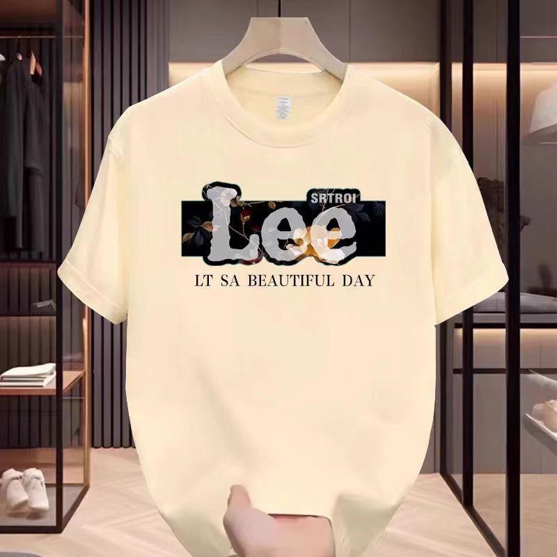 เสื้อยืดแขนสั้น คอกลม ผ้าฝ้ายแท้ พิมพ์ลาย สไตล์เกาหลี อินเทรนด์ ลำลอง สำหรับผู้ชาย ฤดูร้อน 2024 มาใหม่