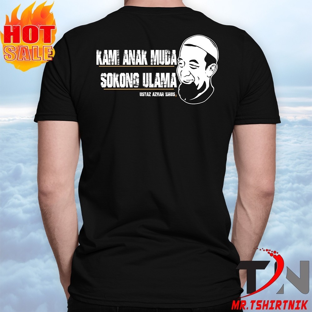 BAJU USTAZ AZHAR IDRUS KAO DISTRO TREND SHIRT COTTON LOOSE T เสื้อ UNISEX S-5XL กระเป๋าสะพายข้าง