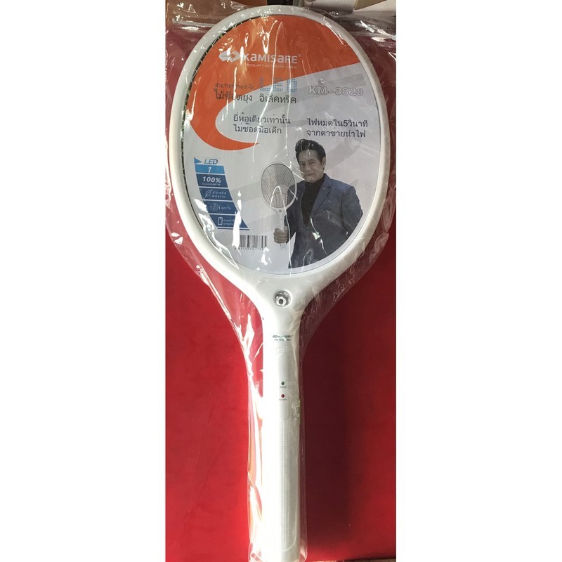 สังหารยุง ไม้ช๊อตยุง ไม้ตียุง ไฟฟ้า คุณภาพสูง ถอดด้ามได้ เป็นไฟฉาย รุ่น KM-3835Akm3820km3839D803km38