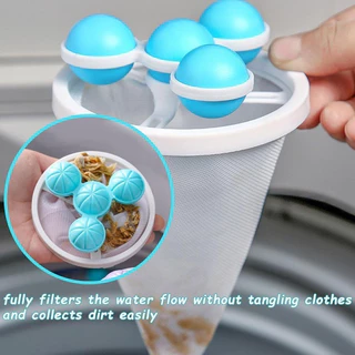 1-5 ชิ้น Creative Gyro สไตล์ซักรีดเครื่องซักผ้าถุงกรอง - สัตว์เลี้ยงขนสัตว์ Lint Catcher - ลูกบอลซักผ้าแบบใช้ซ้ําได้