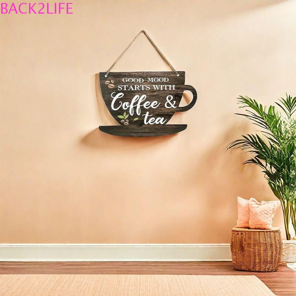 กลับ2ชีวิต ป้ายร้านกาแฟ,ไม้สร้างสรรค์ถ้วยกาแฟประตู,โลโก้ห้องครัวที่สวยหรูวินเทจย้อนยุคประตูจี้บ้าน