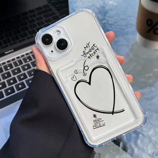 Card Holder เคส For iPhone 15 11 13 14 16 17 Pro Max 12 XR Air X Xs 7 8 Plus 16promax 15promax TPU เคสโทรศัพท์มือถือ