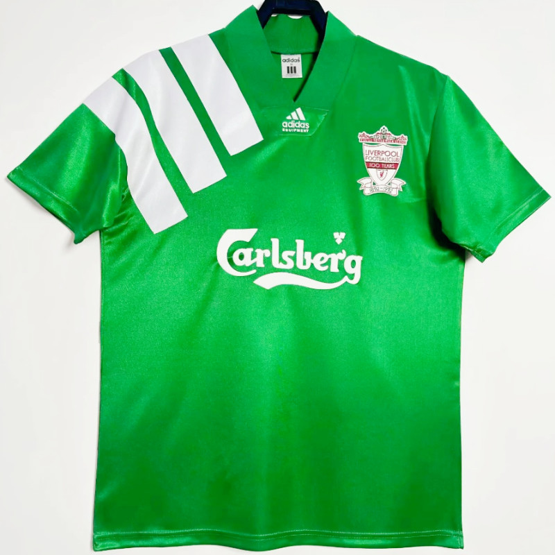 Retro 1992-93 Liverpool Away คุณภาพสูง Jersey เสื้อยืดที่กําหนดเองฟุตบอล S-2XL