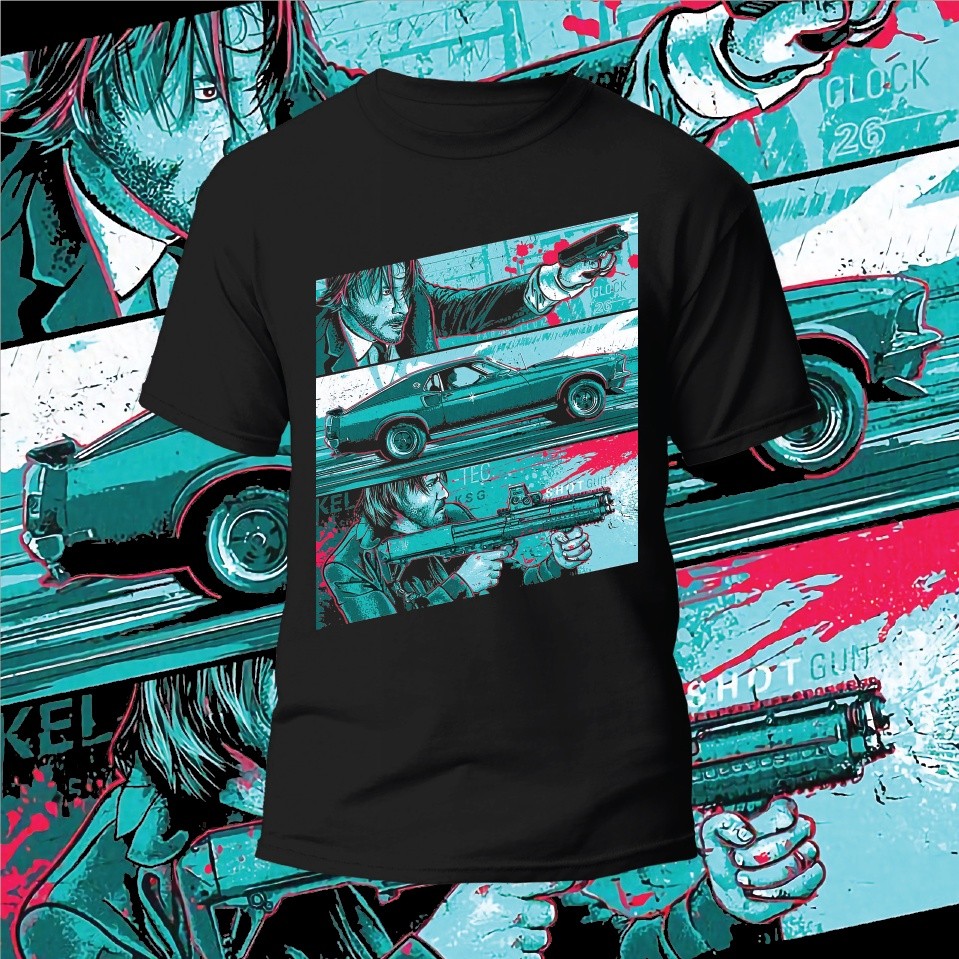 เสื้อยืดแขนสั้น John Wick