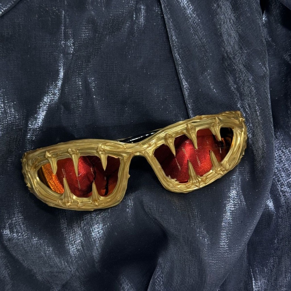 ✨ Pi0neeR Stark แว่นกันแดดเรซิ่นแฮนด์เมด สไตล์ avant-garde มืดสไตล์ ins