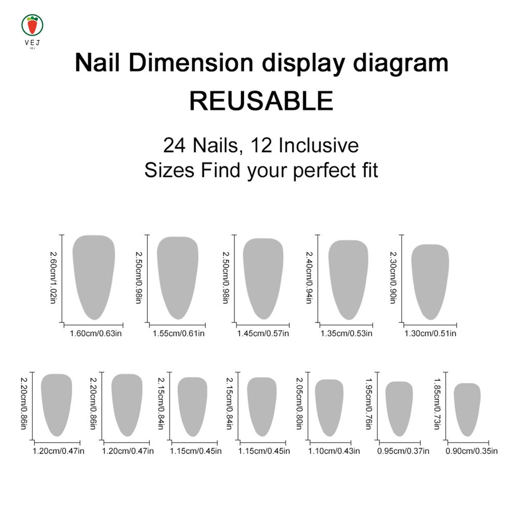 เล็บปลอมสีดําสีขาวมันวาวพร้อมเล็บปลอมที่ยืดหยุ่นเป็นพิเศษพิมพ์ลายหัวใจ