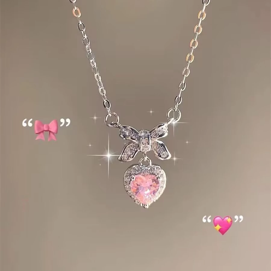 สร้อยคอโบว์สุดน่ารัก พร้อมส่ง