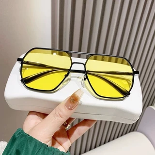 แว่นกันแดดโพลาไรซ์ Photochromic ใหม่ UV400 Pilot Style Shades เลนส์เปลี่ยนสีสําหรับผู้ชาย Anti-glare ขับรถแว่นตาสําหรับกลางวันและกลางคืน
