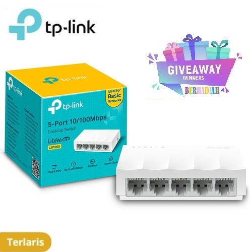 TPLink LS1005 Desktop HUB Switch 5 Port 10/100Mbps TP-Link LS-1005 M7