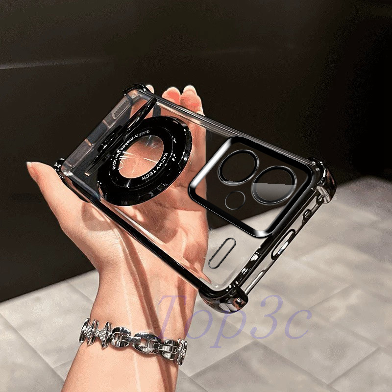 เคส Redmi Note 13 Pro Plus Bracket สไตล์ถุงลมนิรภัยป้องกันการตกเคสโทรศัพท์โปร่งใส CDSJ ราคา ถูกที่สุด ดีลบีเคเค แกลเลอรีภาพที่ 6