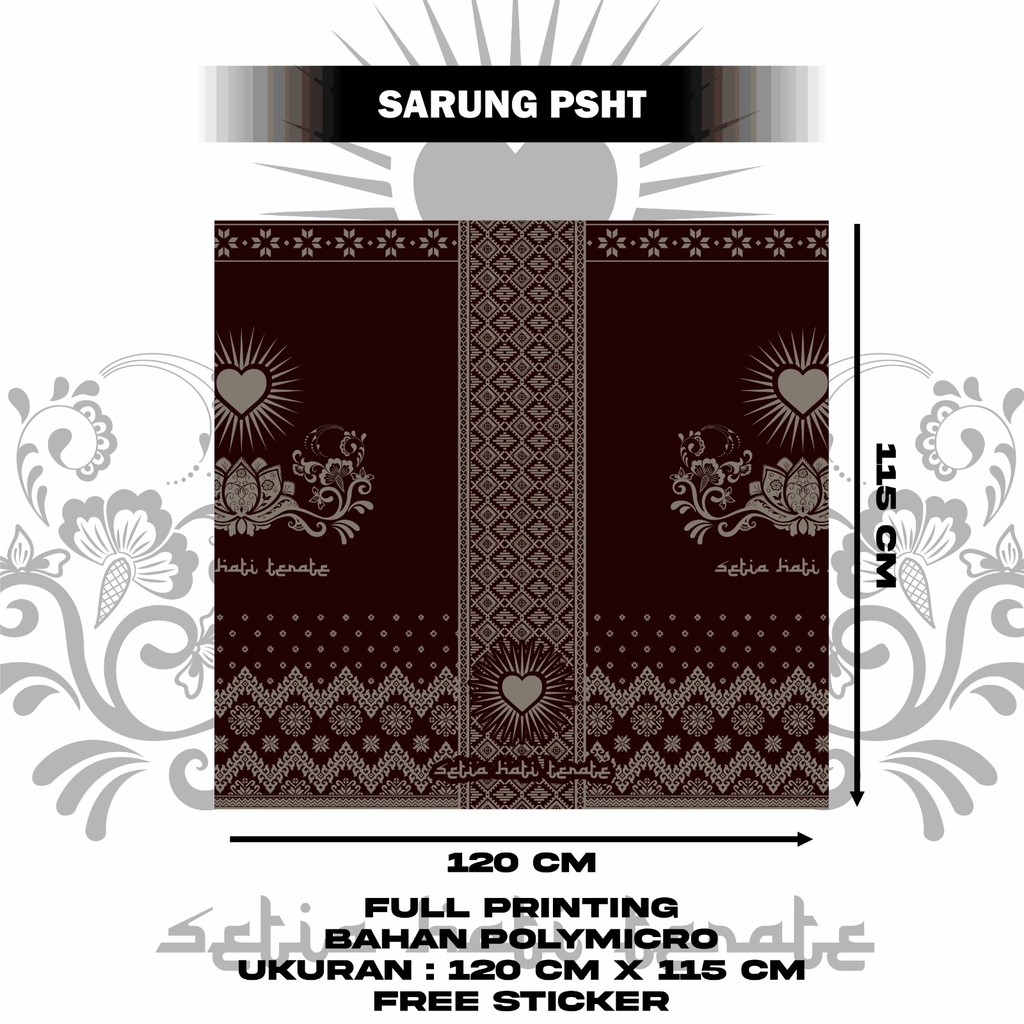 PSHT Batik Motif Sarong Full Printing with Last Design BY ASYAWIL_STORE21 AGQ