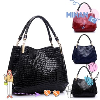 เดือน กระเป๋าสตรี, กระเป๋าโท้ทหนัง ปู่ ความจุขนาดใหญ่, กระเป…