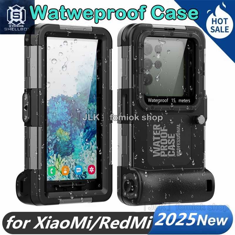 [SHELLBOX] ฤดูร้อน 15M Professional ใต้น้ําว่ายน้ําดําน้ําเคสโทรศัพท์กันน้ําสําหรับ XiaoMi 17 15 14 