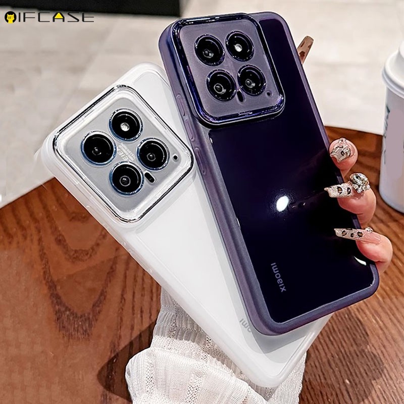 สําหรับ Xiaomi Mi 11 11X 11T 9T Pro 10T Lite 10 10S 5G เคสโทรศัพท์พร้อมกล้องเลนส์ฟิล์มปกป้อง Matte ธุรกิจโปร่งใสสีทึบเคสฝาหลัง