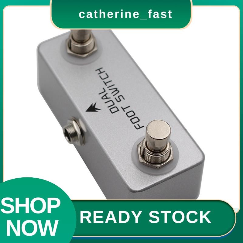 In สต็อก Dual Foot Switch กีตาร์เหยียบ Dual Footswitch กีตาร์เหยียบล็อค Audio Channel Selector สวิทช