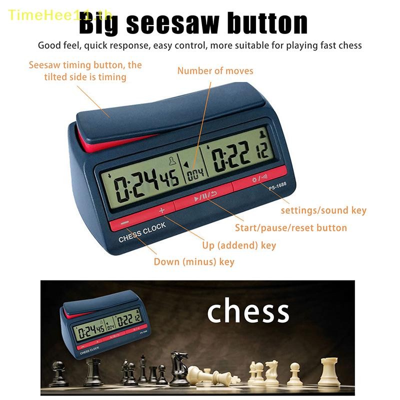 TimeHee 1 ชุดเกมกระดานนาฬิกาหมากรุกหมากรุกจีน / Go / Chess Games Timer Clock เกมจับเวลาหมากรุก Digital Timer TH