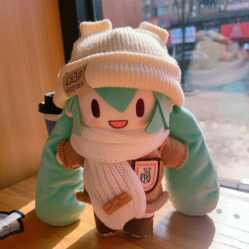 【พร้อมส่ง】hatsune miku ตุ๊กตา plush doll art toy ตุ๊กตาผ้าฝ้ายอนิเมะเจ้าหญิง MIKU ขนาด 20 ซม. แบบเปลี่ยนได้ 2 มิติ ตุ๊กตาฮัตสึเนะ มิกุ ฟูฟุ