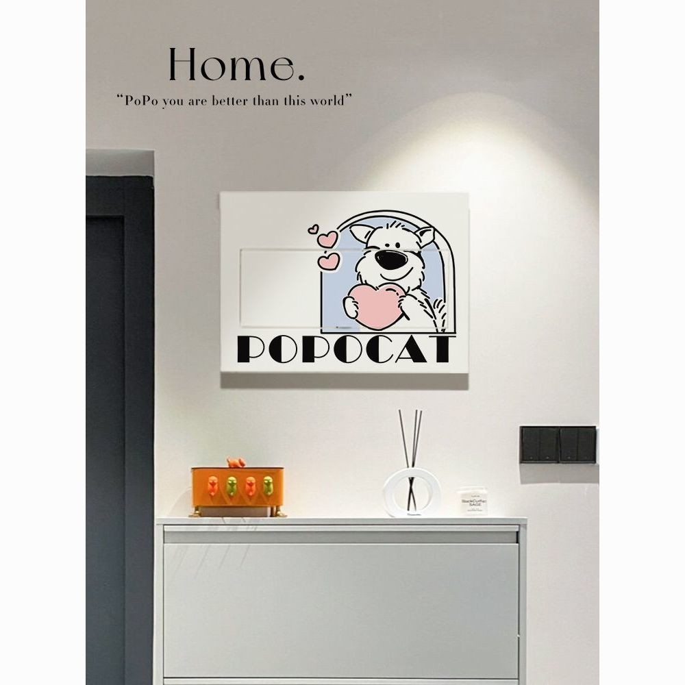 ตกแต่งกล่องมิเตอร์ไฟฟ้า 小狗电动车装饰贴自粘防水贴电表箱装饰多遮肉面纸贴 25.3.21