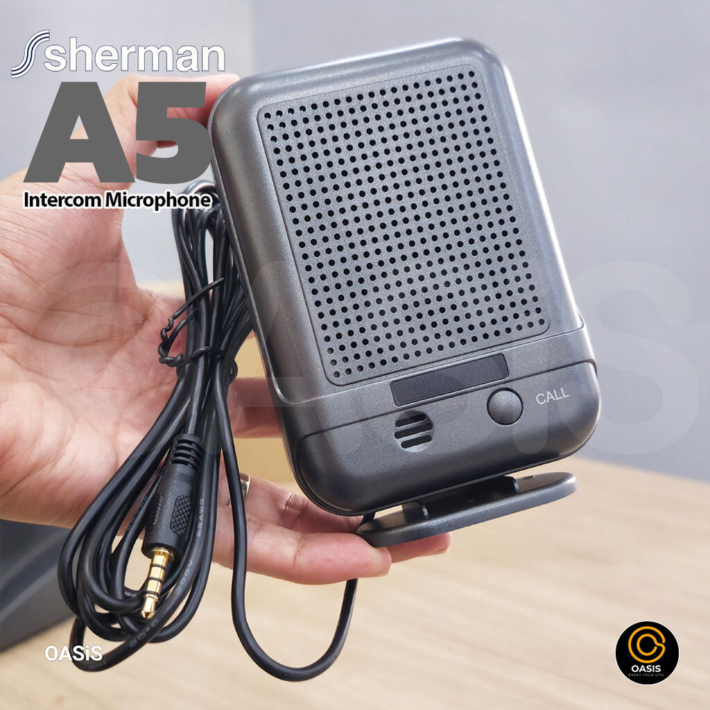 Sherman A5 Intercom Microphone ไมค์ตั้งโต๊ะพร้อมลำโพง ลำโพงติดต่อแบบ 2 ทาง ไมค์ประกาศตั้งโต๊ะ ไมค์ตั้งโต๊ะ ไมค์ประกาศ