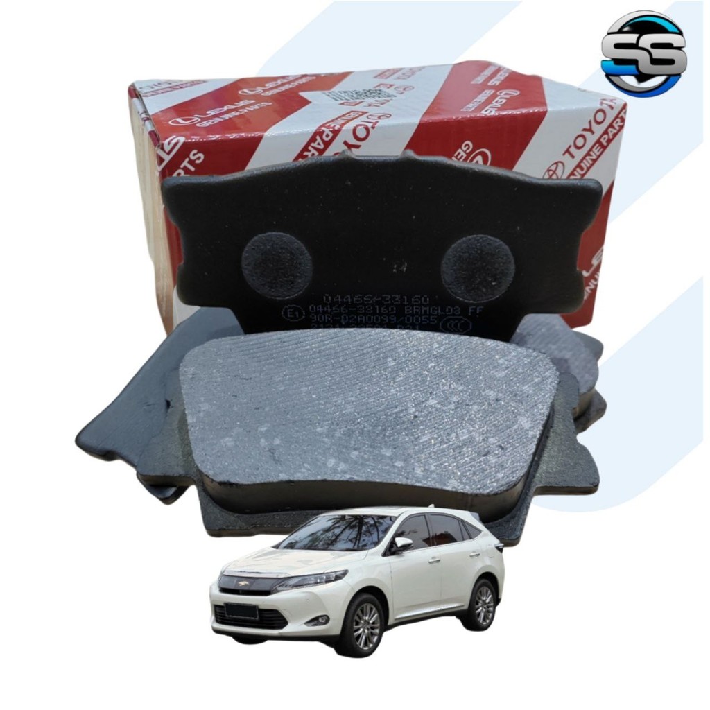 ผ้าเบรคTOYOTA FRONT & REAR สําหรับ TOYOTA HARRIER ZSU60 2014-2018