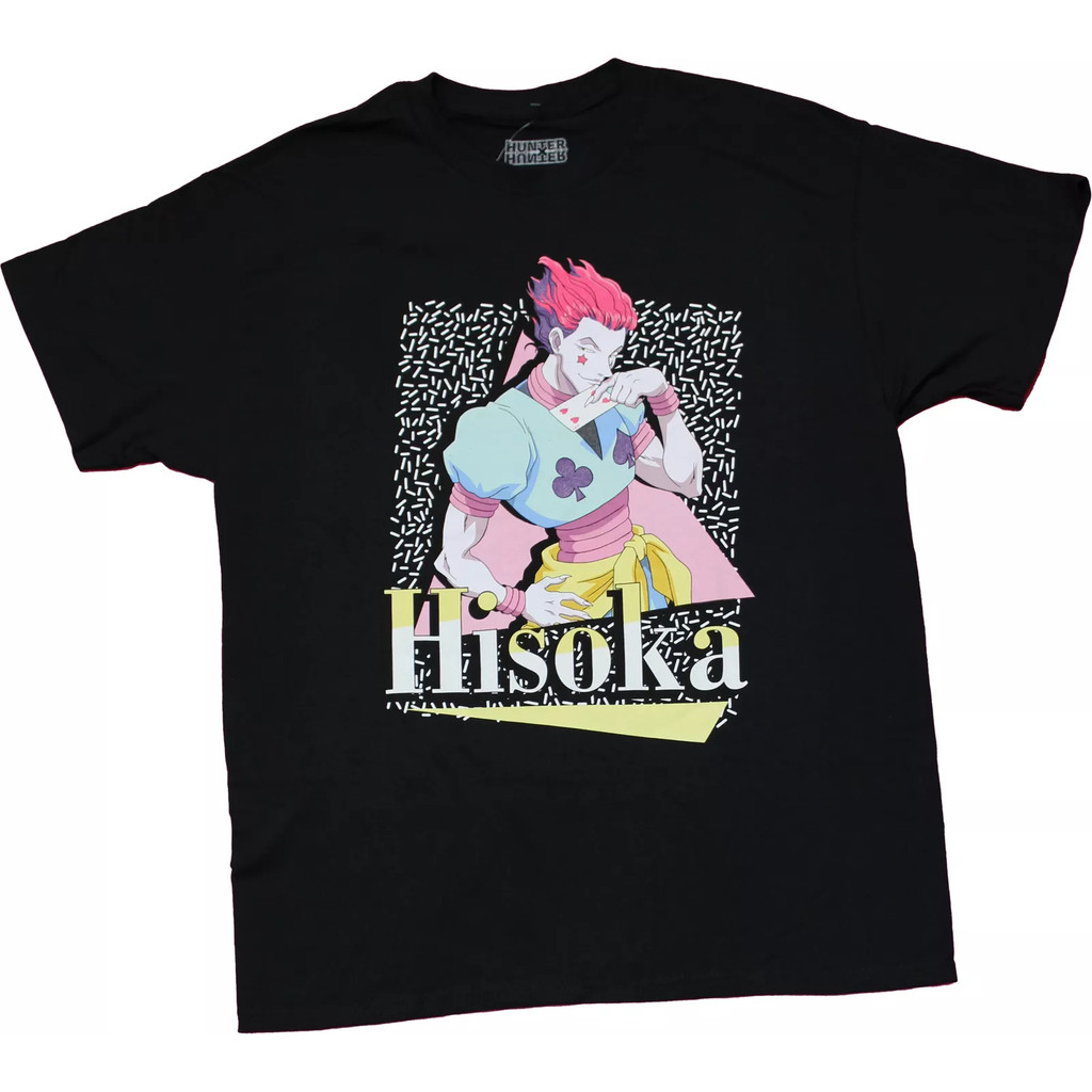 เสื้อยืดผู้ใหญ่ Hunter X Hunter ใหม่ - Hioska Holding Hearts Card Over Name