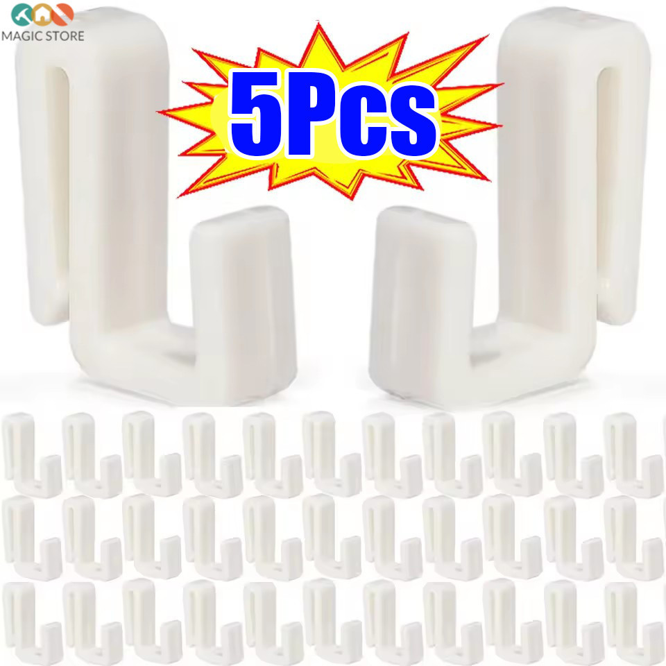 5 ชิ้น Mini S-Shaped Storage Hooks - Coats กระเป๋าหมวก Key Storage Holder - Nail-Free Space Saving W