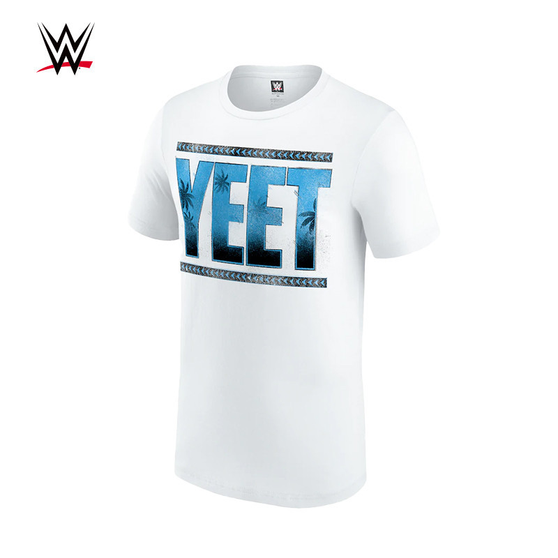 Wwe เสื้อยืดคอกลม แขนสั้น พิมพ์ลาย ทรงหลวม สําหรับผู้ชาย jey uso413