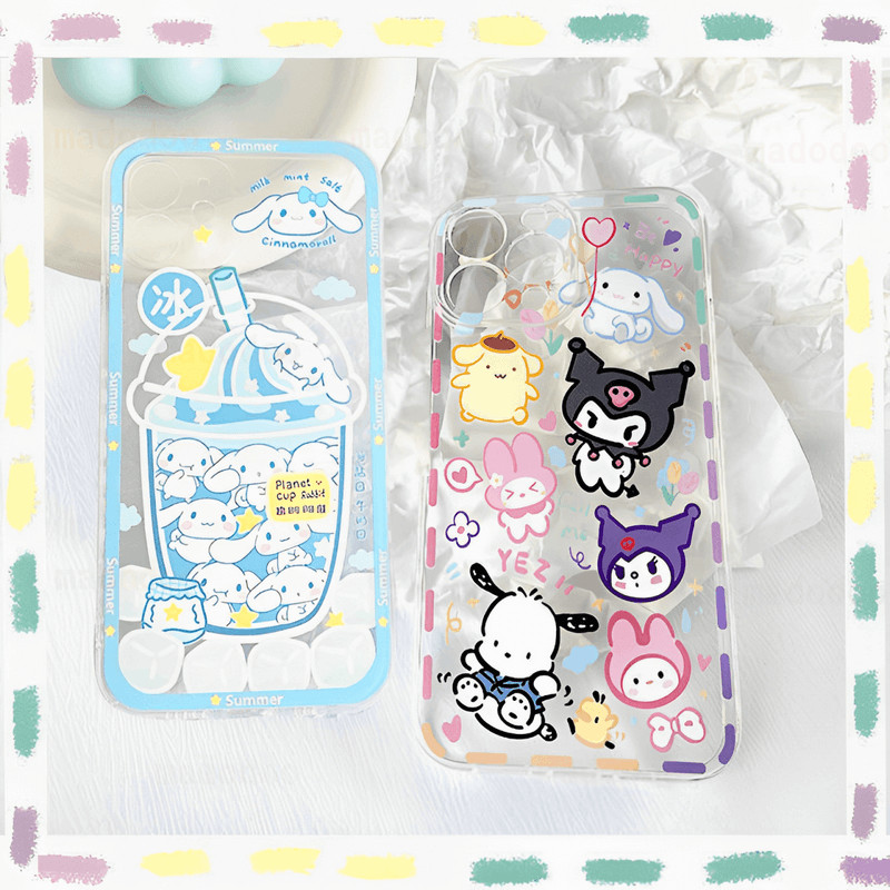 เคส Cute Pompompurin Pochacco Huawei Mate 60 50 40 Pro 30 20 5G P60 P50 P40 Pro+ Plus P30 P20 Lite Nova 4E 3E 3 3i Y6 Pro 2019 2018 Cartoon Fine Hole Lens Protection Anti-fall Transparent Soft Phone Case TM 03