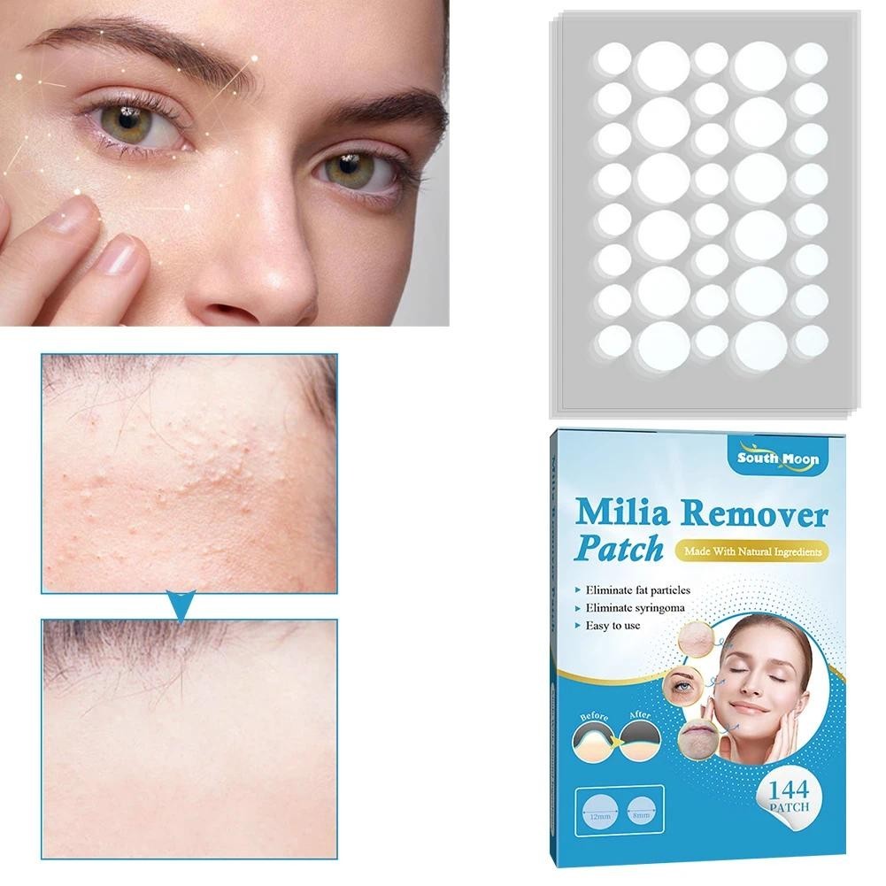 144 ชิ้น Milia Spot Patch ช่วยละลายลด Milia Zit และสิวแพทช์ Hydrocolloid Acne
