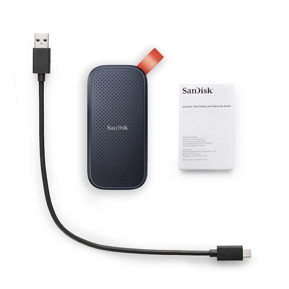 SanDisk Portable SSD 1TB แถมฟรี Eco bag (SDSSDE30-1T00-G26, free eco bag) Read Speed up to 800MB/s