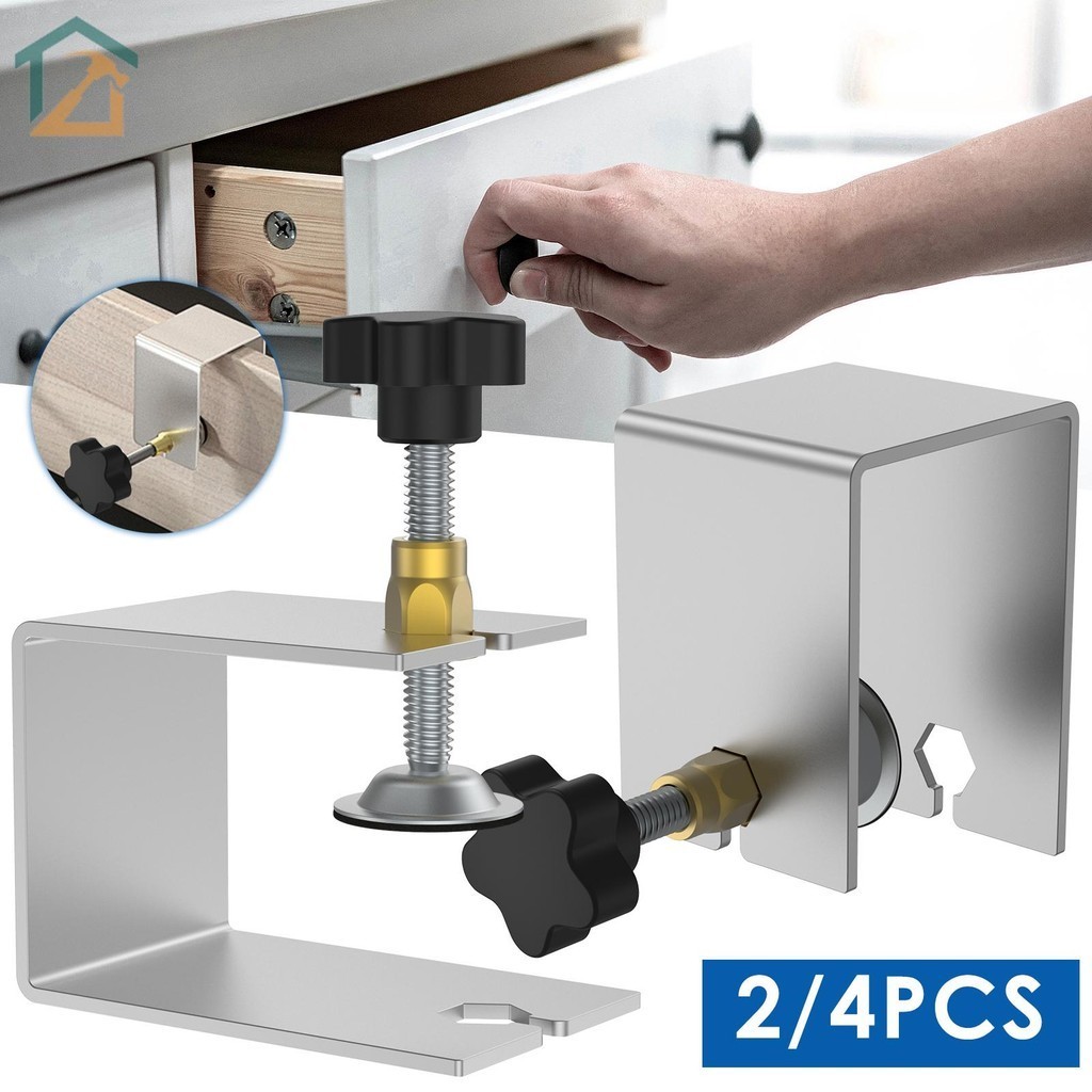 คลิปหนีบลิ้นชัก สเตนเลส ปรับได้ สําหรับงานไม้ 2/4 ชิ้น SHOPCYC7921