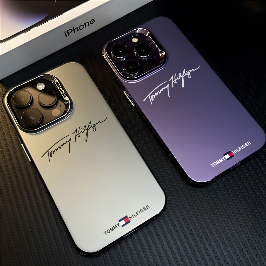แบรนด์หรู Tommy สําหรับ Redmi หมายเหตุ 13 12 11 10 Pro Redmi 13C 10C 10 9A 9C A3 Xiaomi Poco X3 Poco แฟชั่นชุบโลหะ Cool Creative แบรนด์อินเทรนด์ซิลิโคนนุ่มกรณี