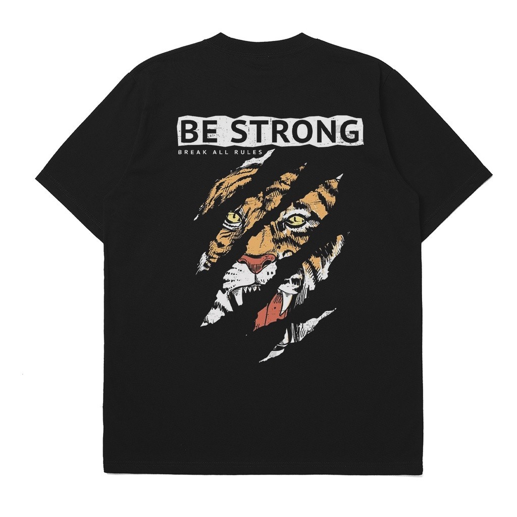 STREETWEAR - Be Strong - เสื้อยืดผ้าฝ้าย Combed 24s